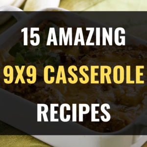 9x9 Casserole Recipes