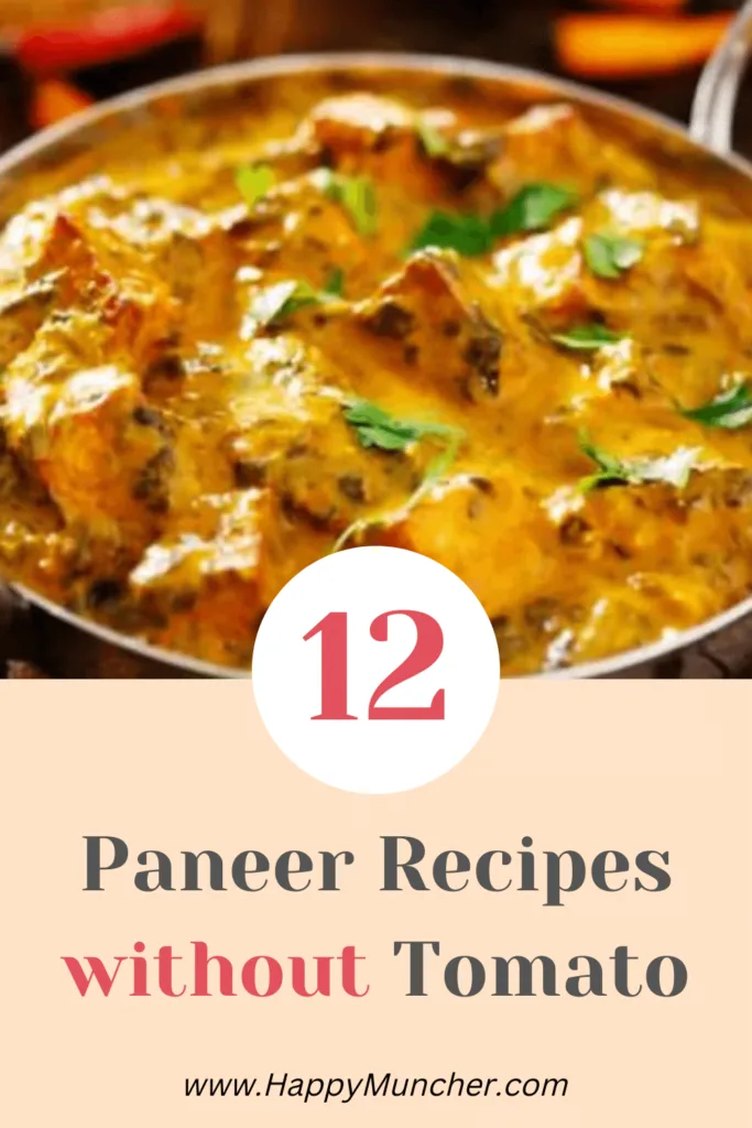 Paneer Recipes without Tomato