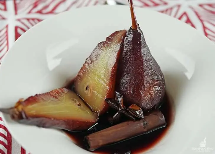 Slow Cooker Poached Pears Recipe