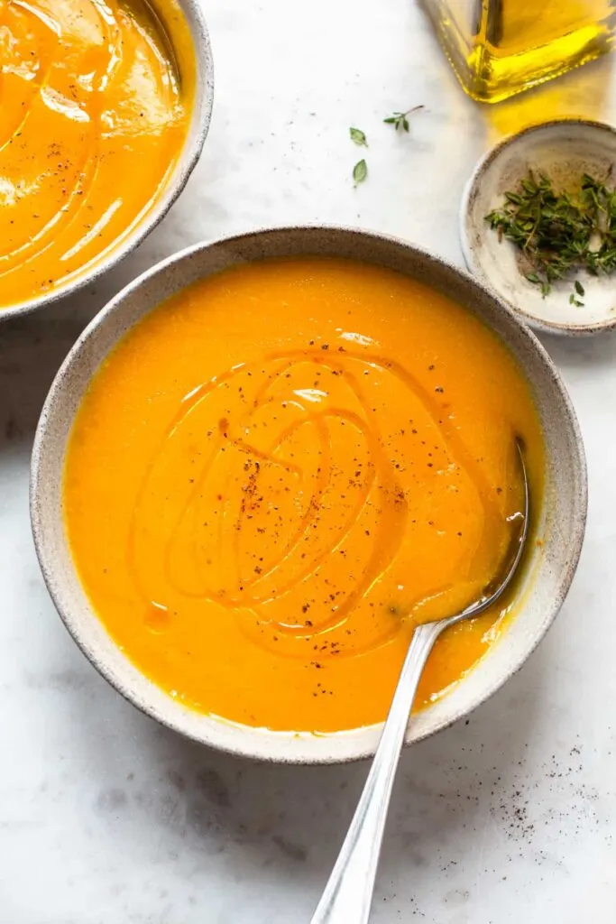3-Ingredient Butternut Squash Soup in A Vitamix
