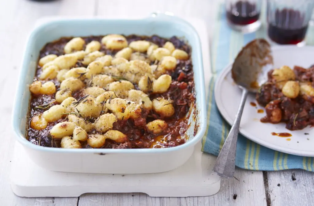Beef Ragu with Baked Gnocchi