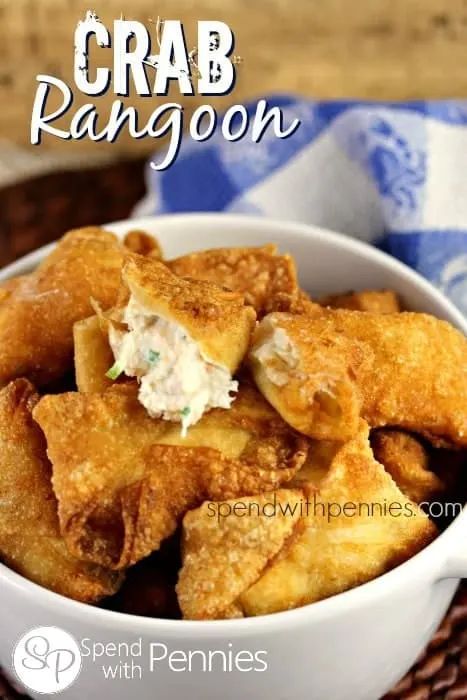 Crab Rangoon (Crab & Cream Cheese filled Wontons)