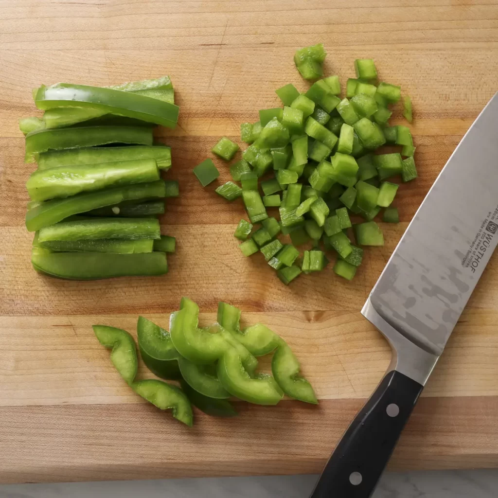 Green Bell Pepper Slices