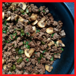 Healthy Ground Beef and Mushroom Recipe