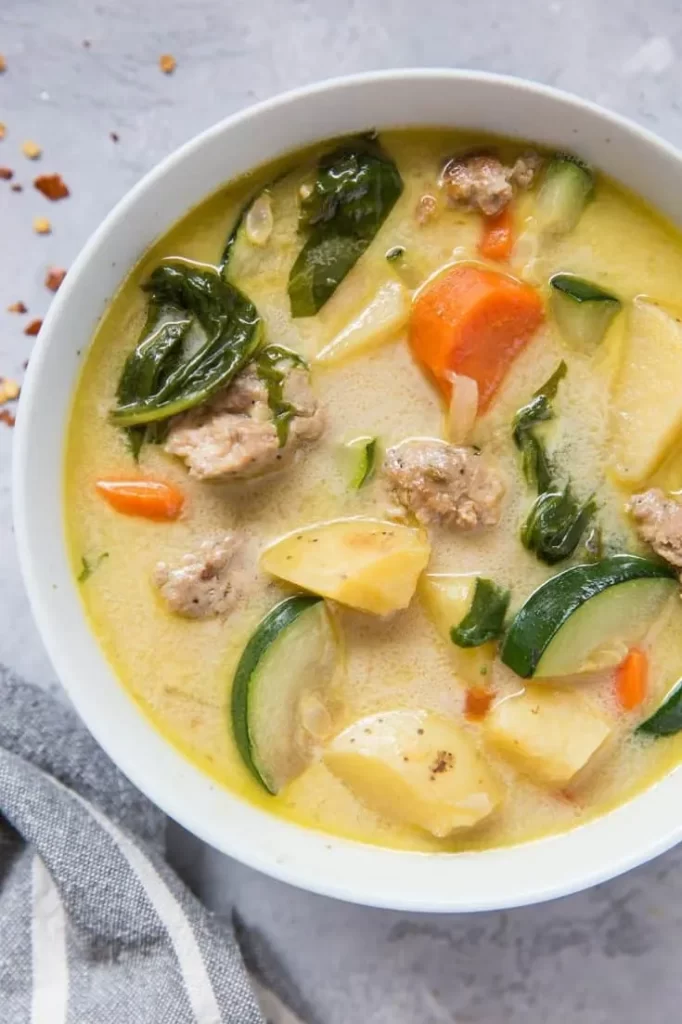 Hearty Ground Turkey Soup with Vegetables