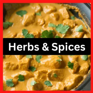 Herbs and Spices for Chicken Curry