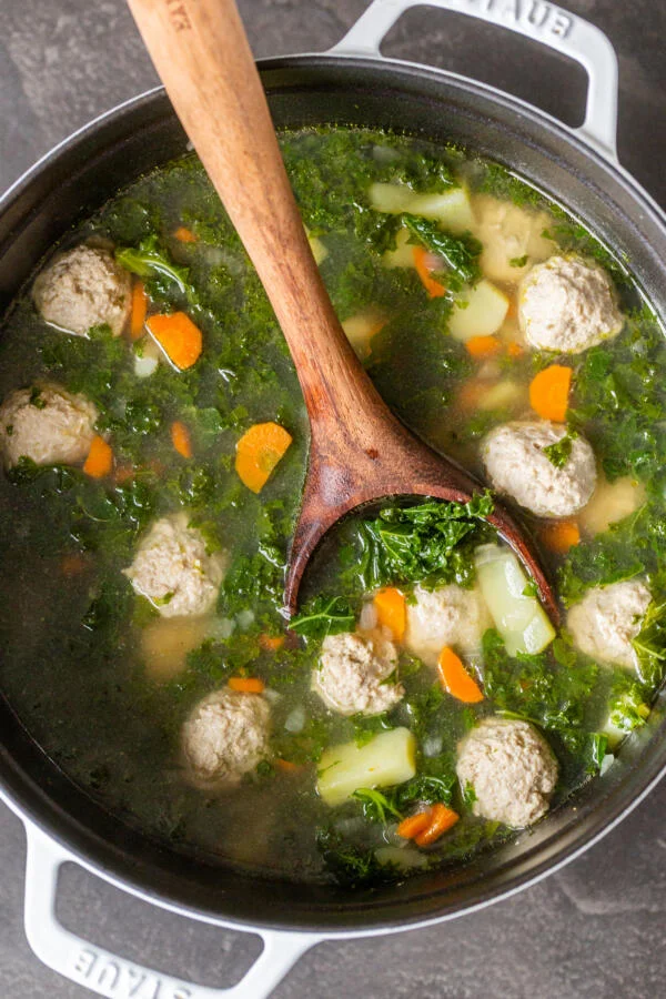 Meatball Kale Soup Recipe