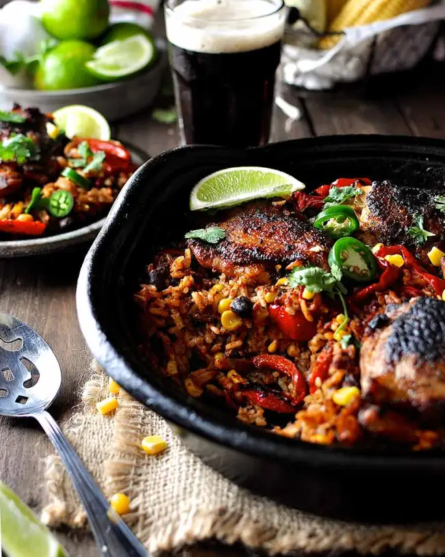 Mexican Tarragon Chicken and Rice