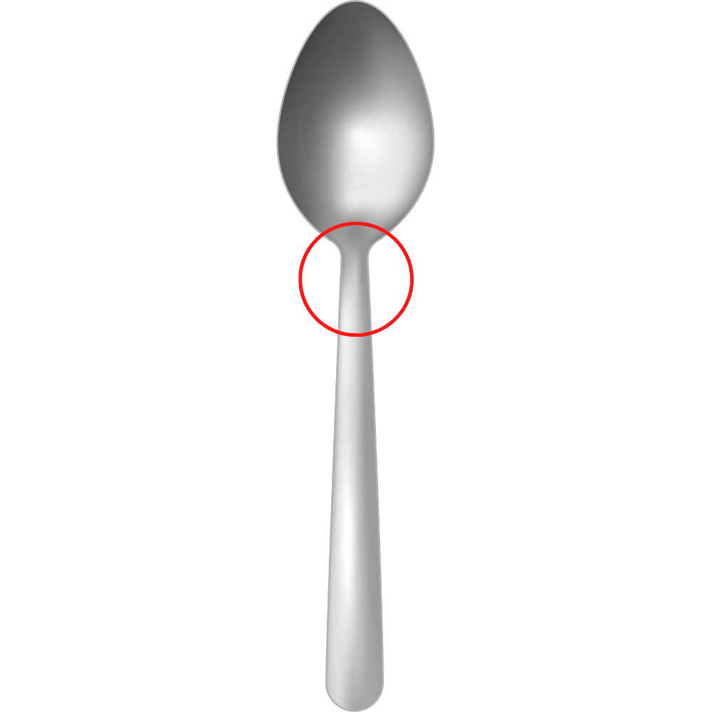 The Neck Part of A Spoon