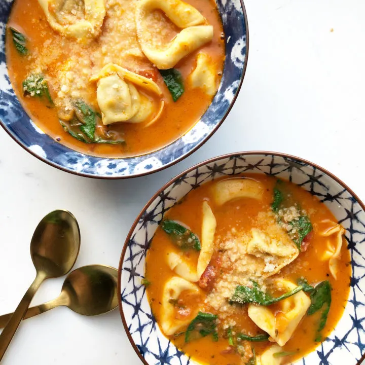 Tortellini Soup with Only 3 Ingredients
