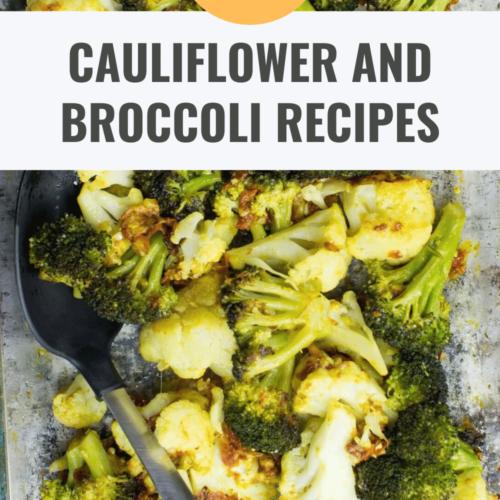 Garlicky Oven-Roasted Broccoli and Cauliflower