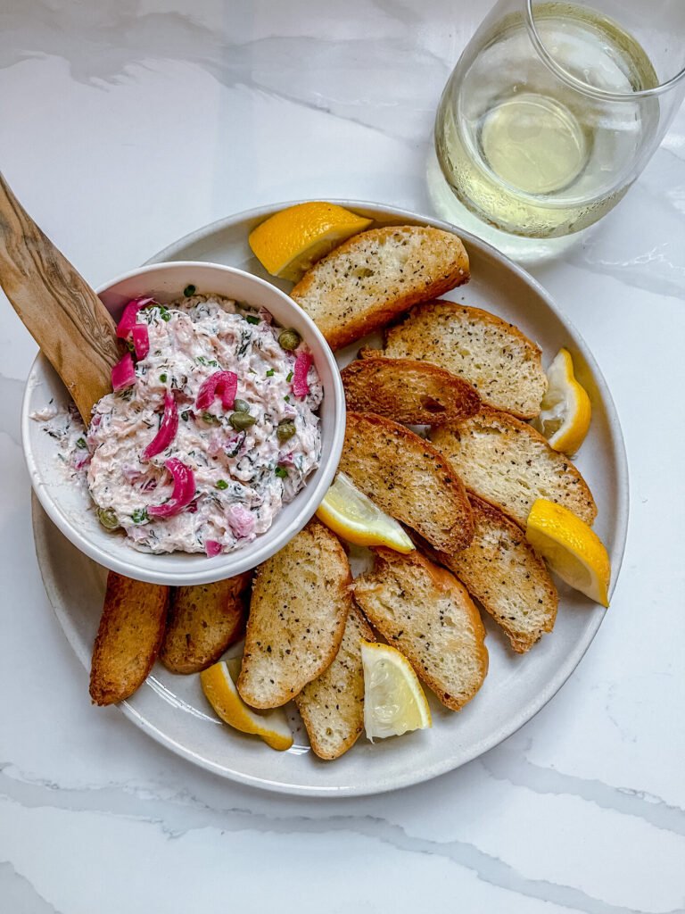 Smoked Salmon Dip with Fried Capers