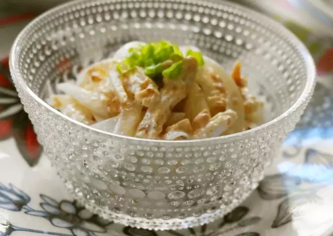 Sweet Onion & Steamed Chicken with Umeboshi and Mayonnaise