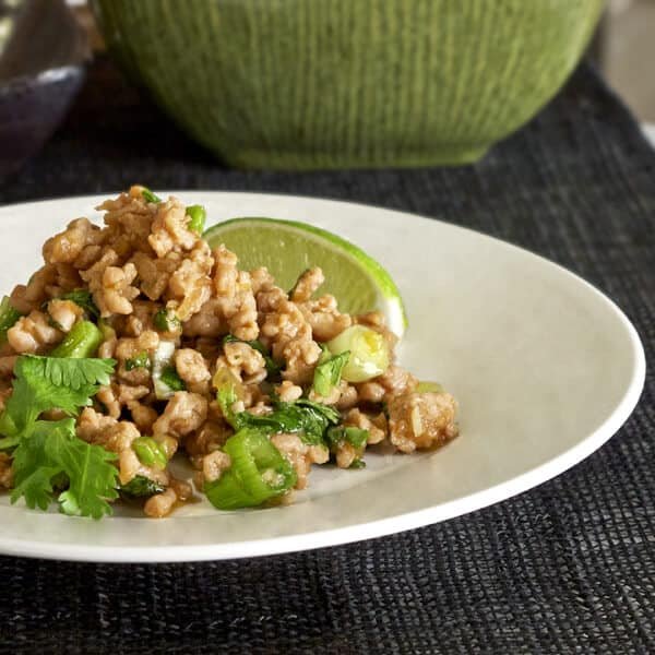 Thai Ground Chicken with Lime and Cilantro