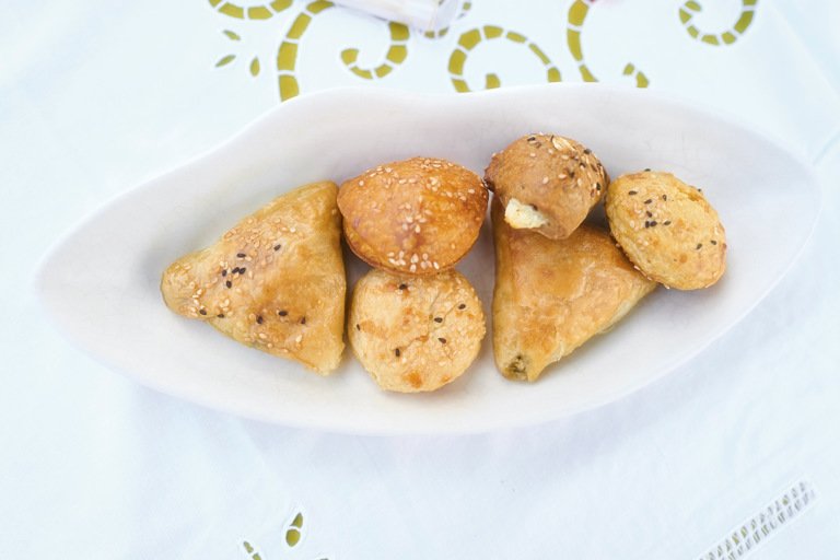 Tyropitakia Recipe (Greek Feta and Manouri Cheese Pies)