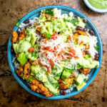 burrito bowl with sauce