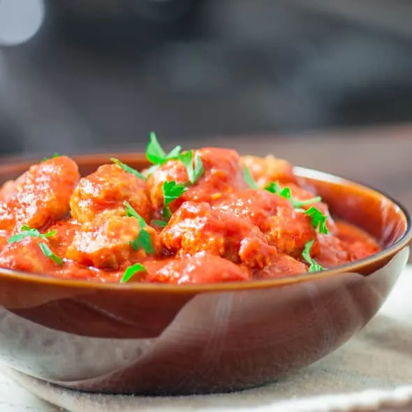 Healthy Turkey Meatballs with Marinara Sauce