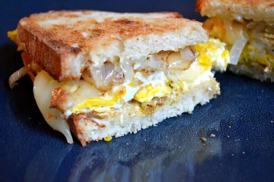 Caramelized Onions and Egg Sandwich