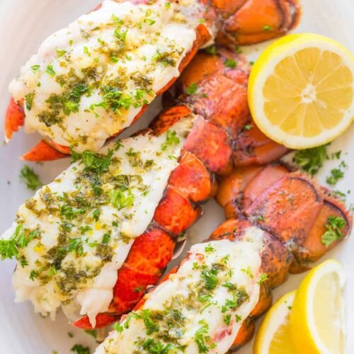 Lobster Tails Recipe with Garlic Lemon Butter Sauce