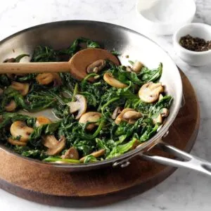 Mushrooms and Spinach