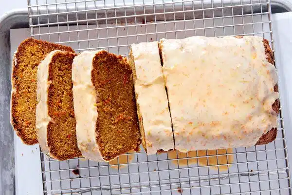 Carrot Cake with Lemon Balsamic Glaze