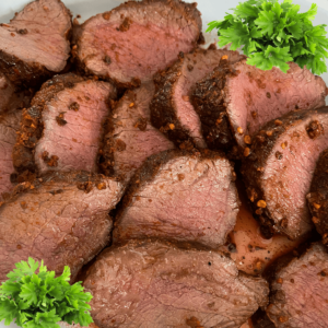 Grilled Dry Rubbed Venison Backstrap