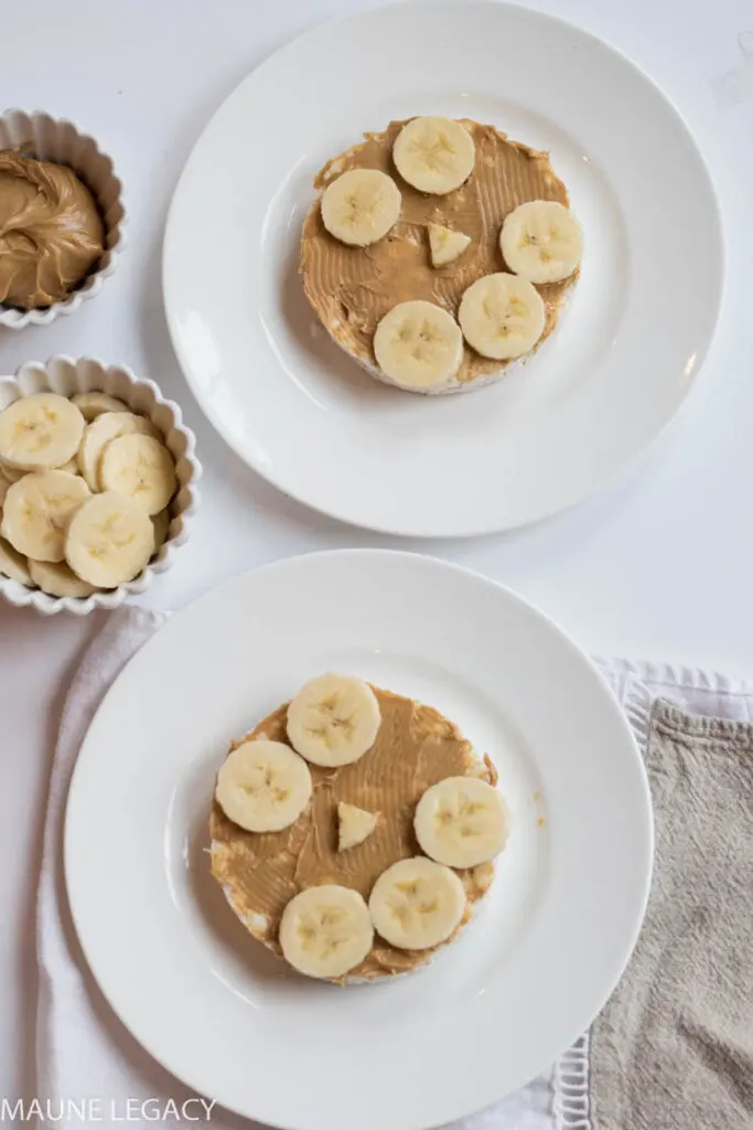 Peanut Butter Banana Rice Cakes
