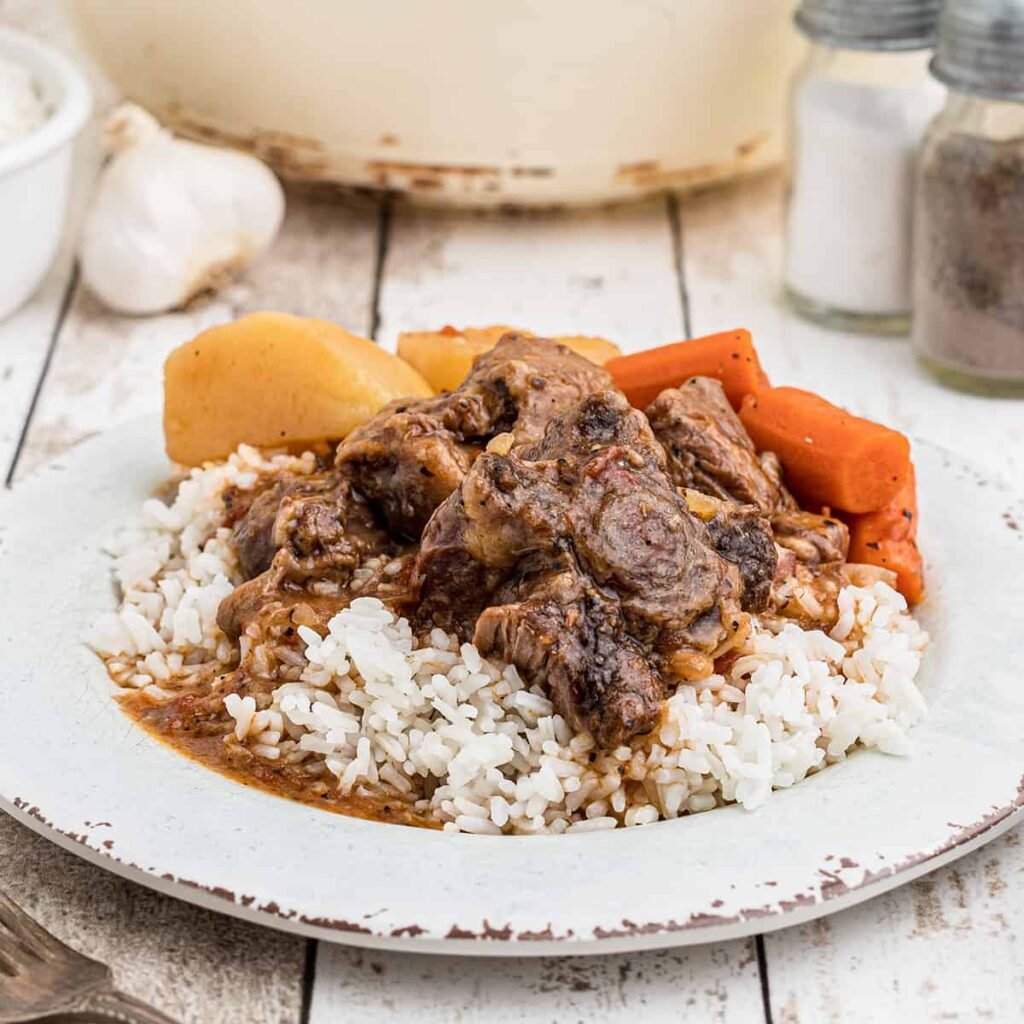 Oxtails with rice