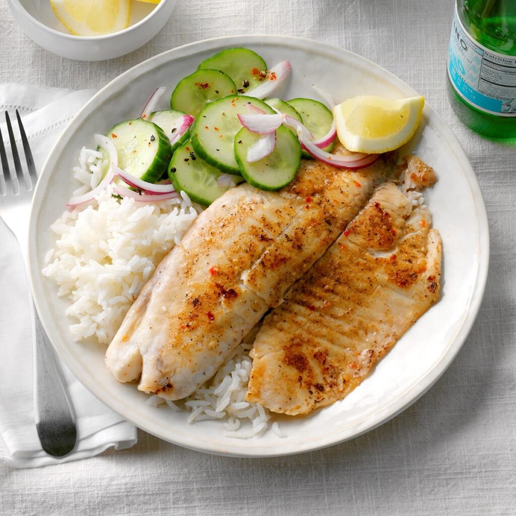 Tilapia with rice