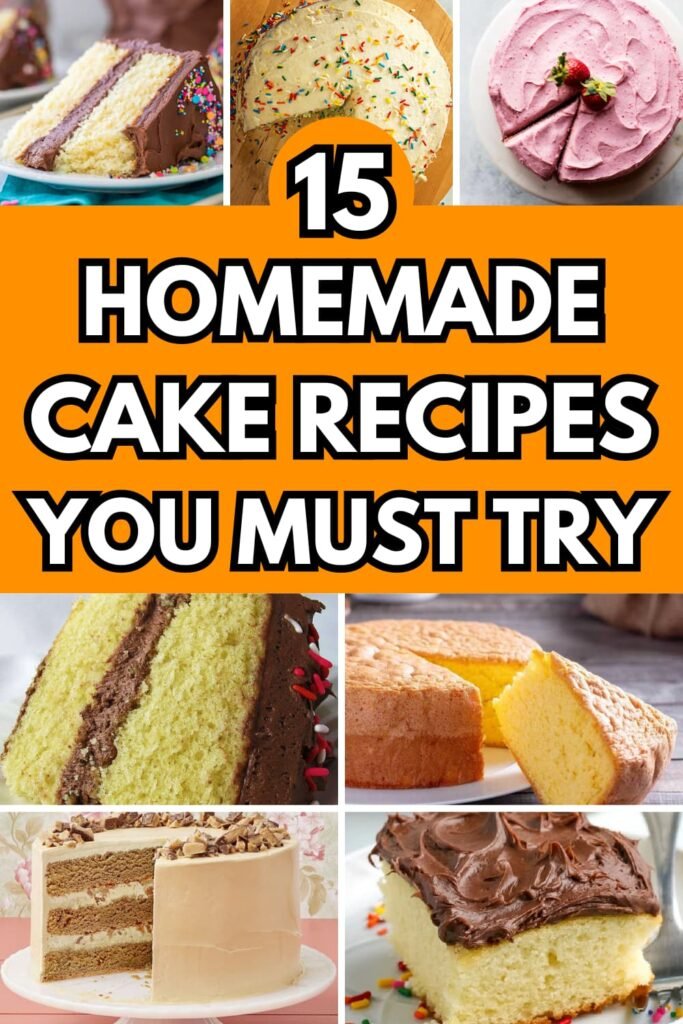 15 Easy Homemade Cake Recipes for Sweet Delights