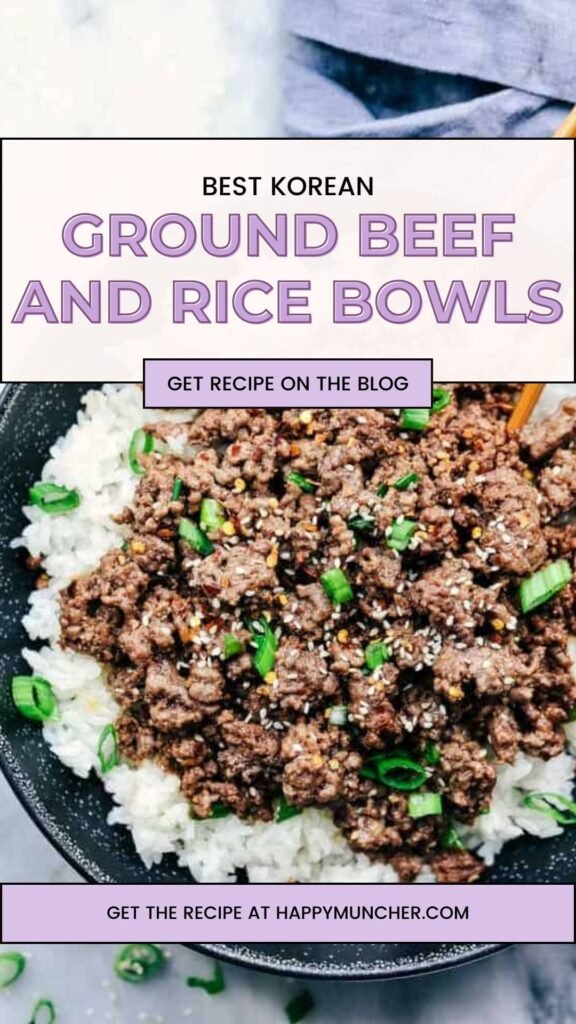 Best Korean Ground Beef and Rice Bowls