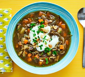 Mushroom & potato soup