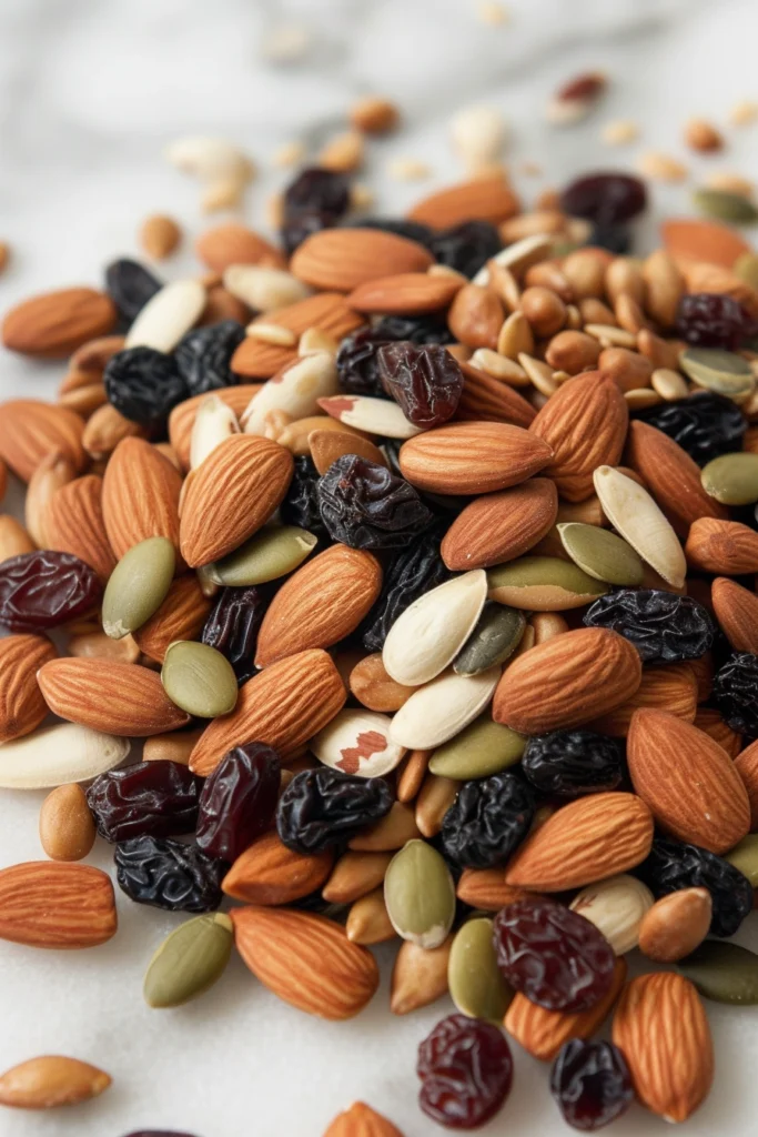 Trail Mix With Nuts, Seeds, And Dried Fruit