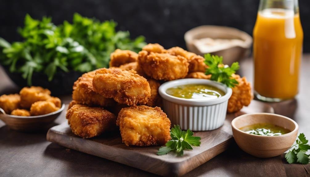delicious and crispy nuggets