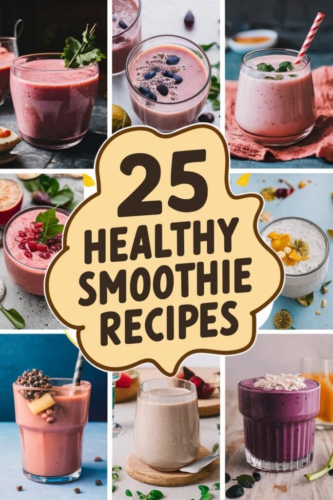 25 Healthy Smoothie Recipes for a Delicious and Nutritious Boost