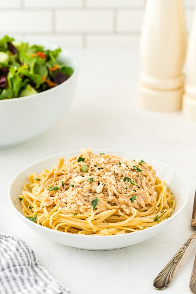 Easy Make-Ahead 3-Ingredient Slow Cooker Caesar Chicken