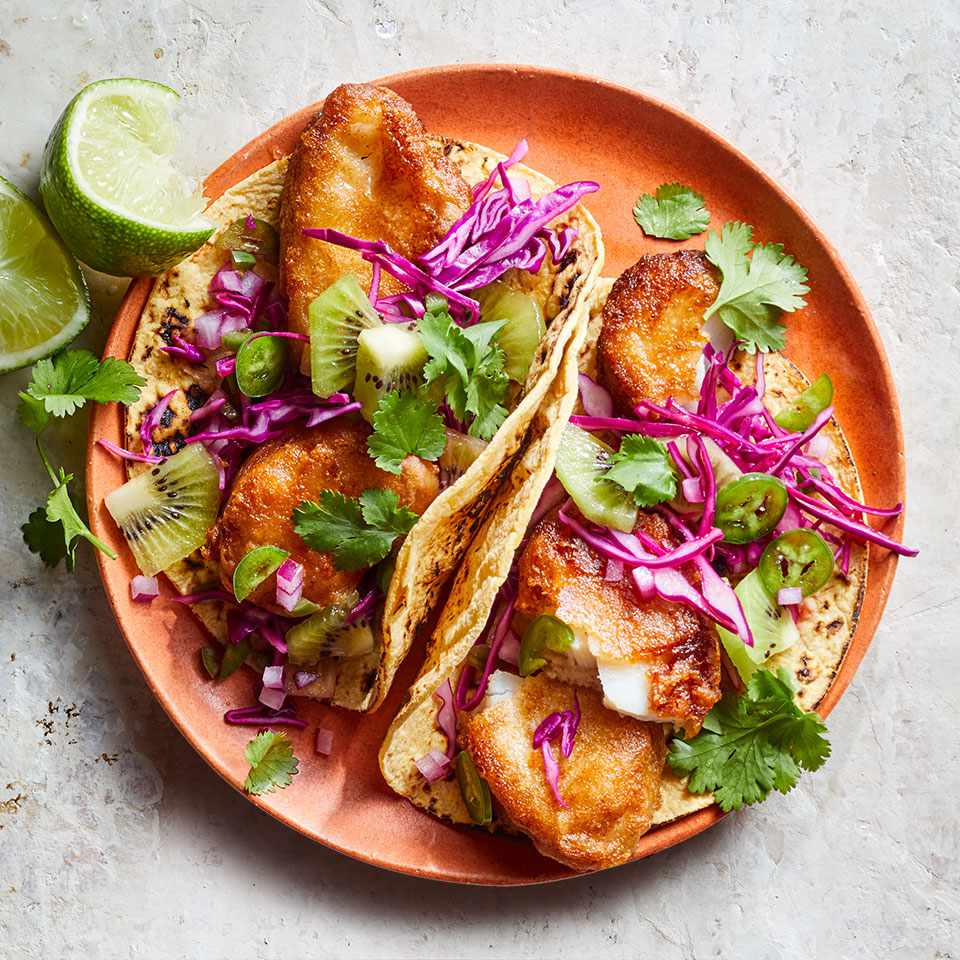 Fish Tacos with Kiwi Salsa