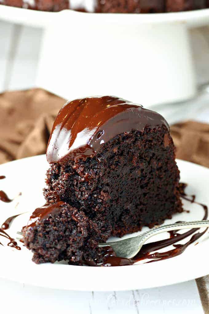 Chocolate Fudge Cake Mix Bundt Cake