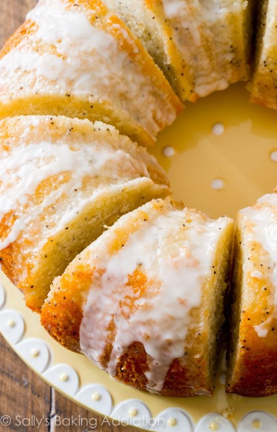 Lemon Poppy Seed Cake Mix Bundt Cake