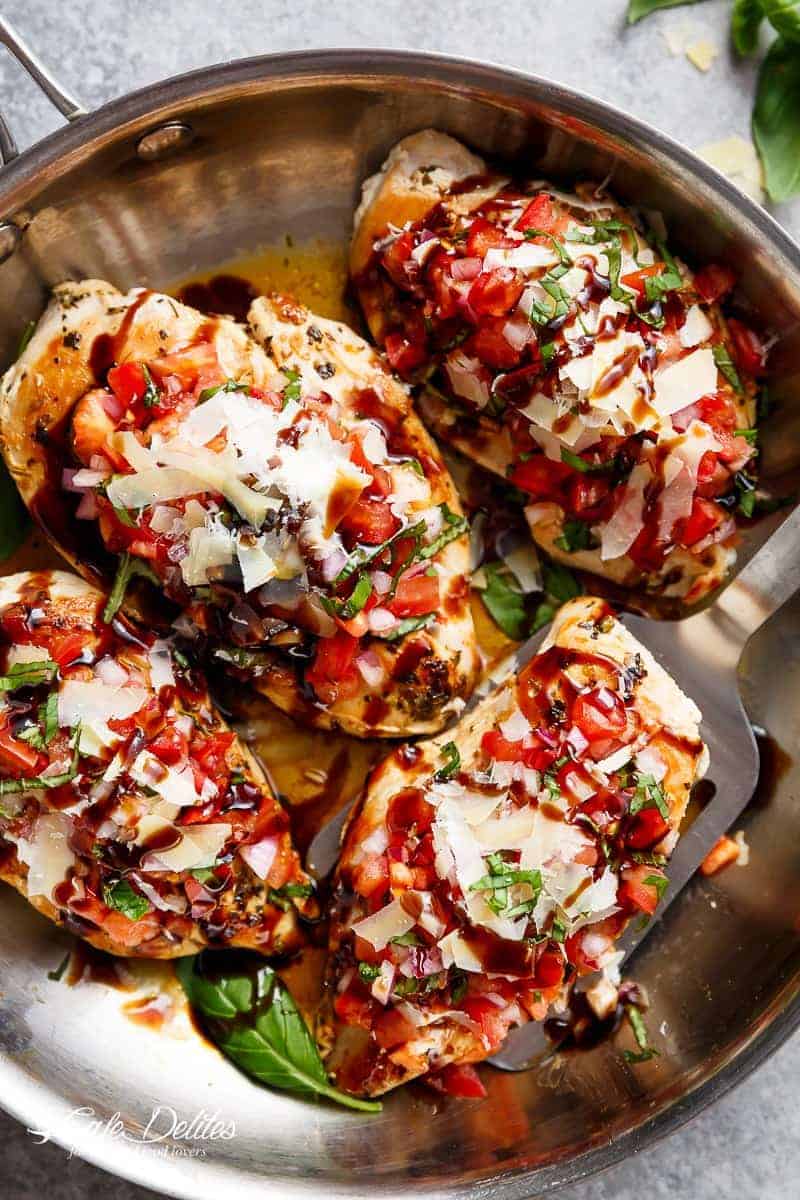 Bruschetta Topped Chicken