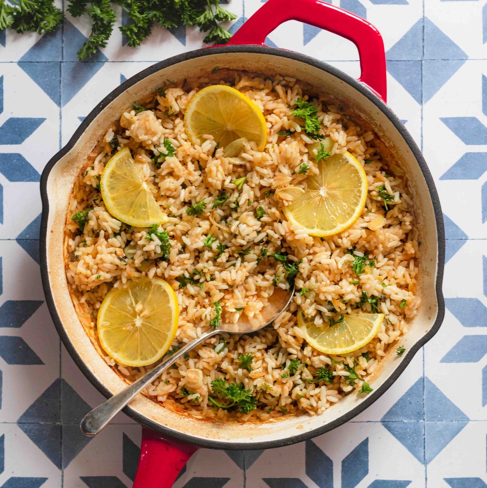 One-Pot Lemon Garlic Rice Recipe