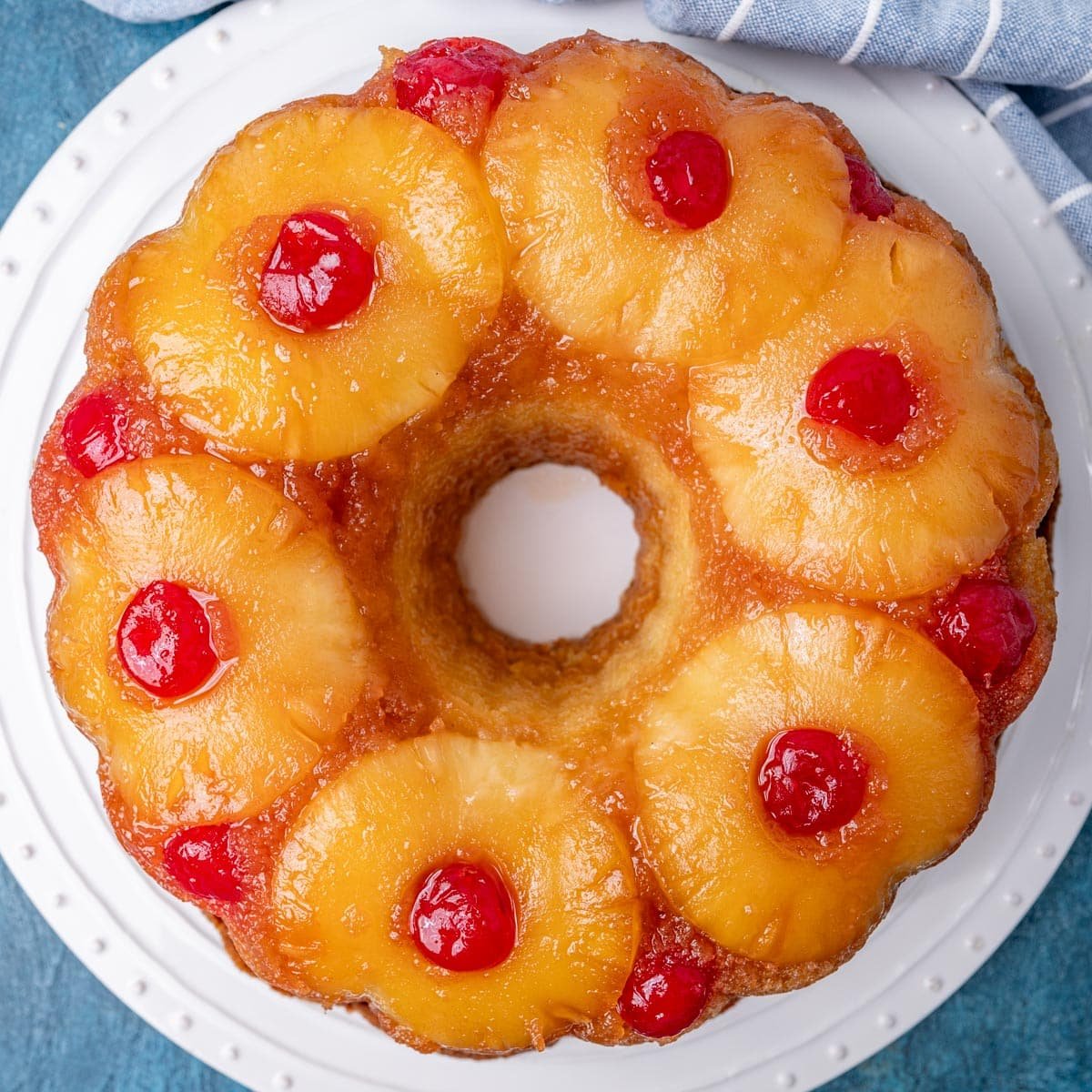 Pineapple Upside-Down Cake Mix Bundt Cake