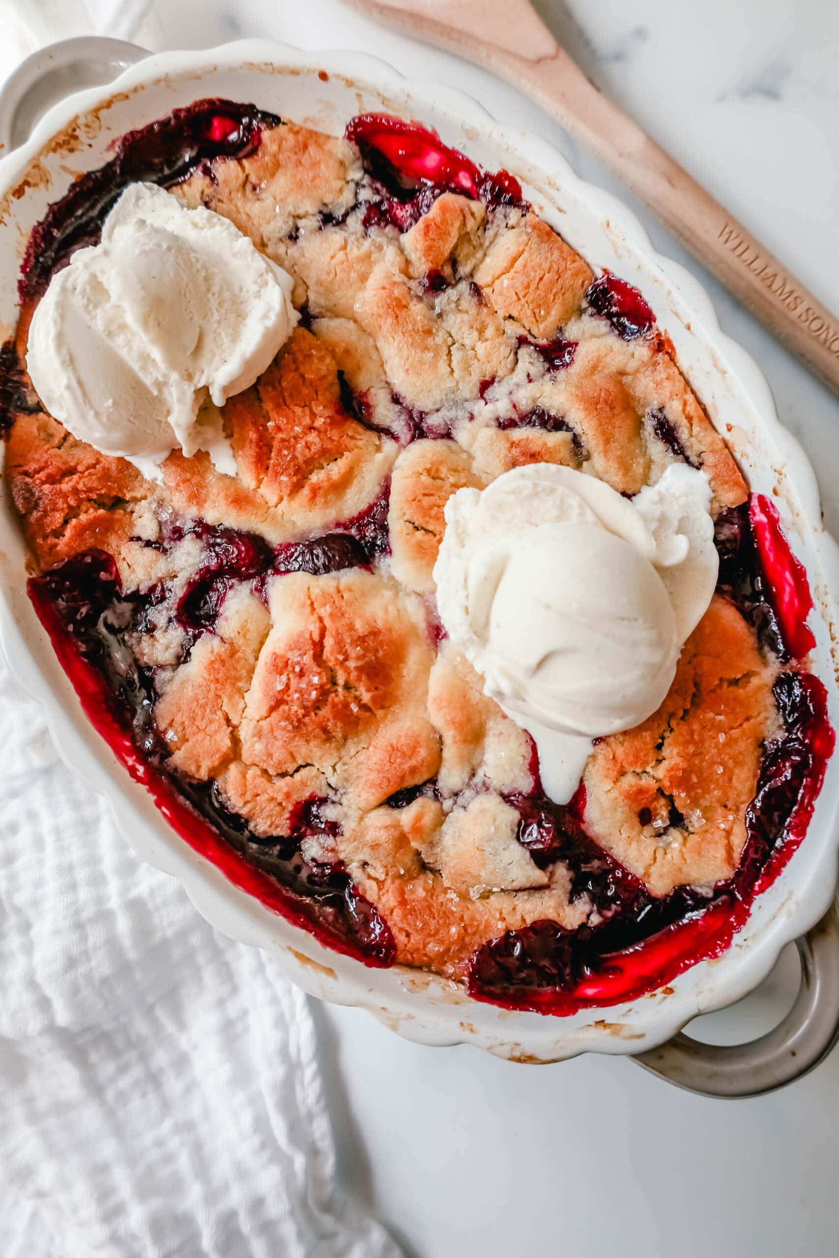 Old-Fashioned Cherry Cobbler Recipe