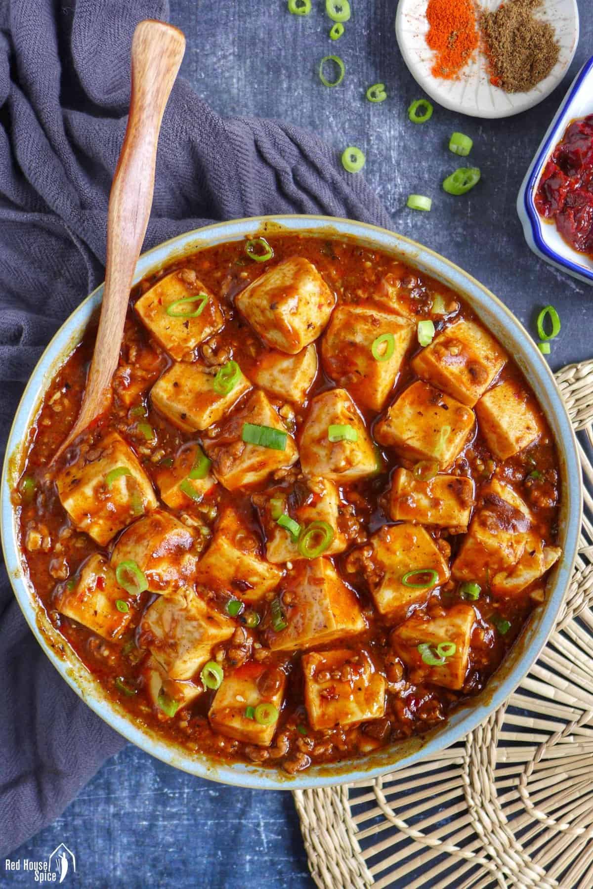 Calcium-Set Tofu Mapo Recipe