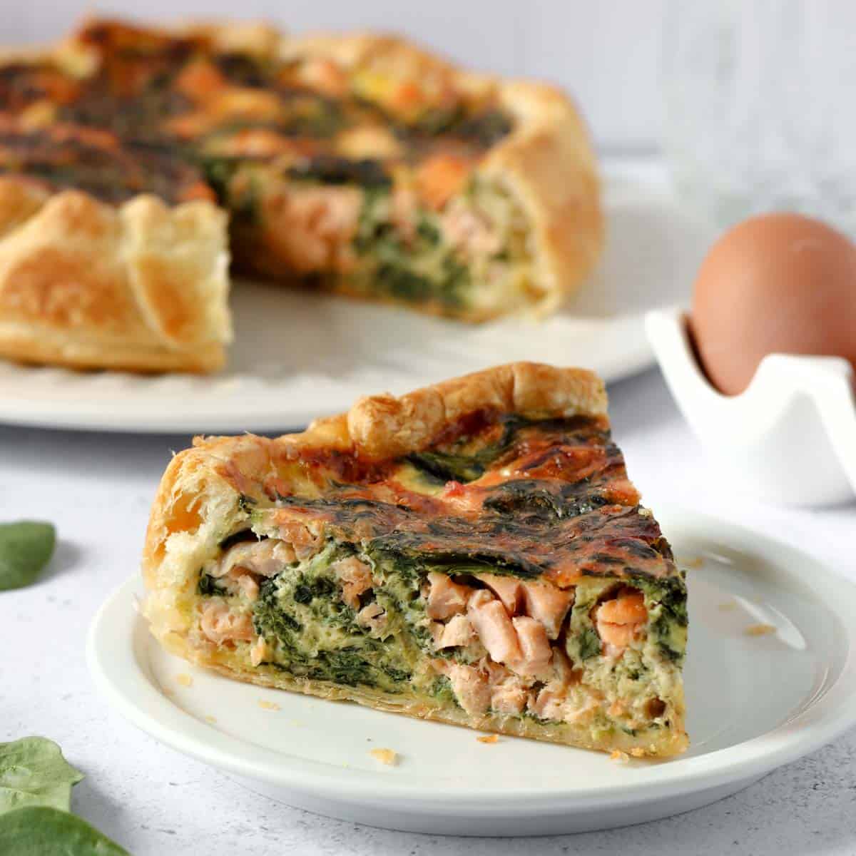 Salmon and Spinach Quiche Recipe