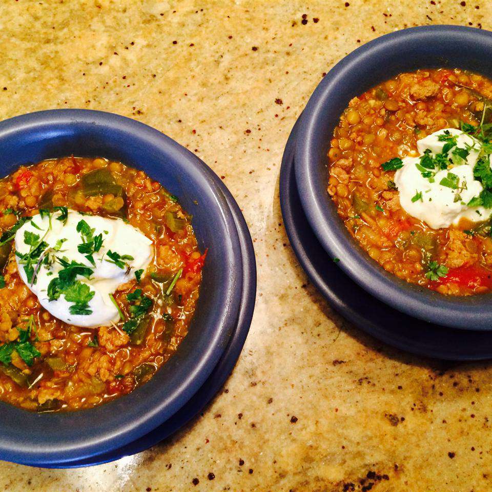 Lentil and Turkey Chili Recipe
