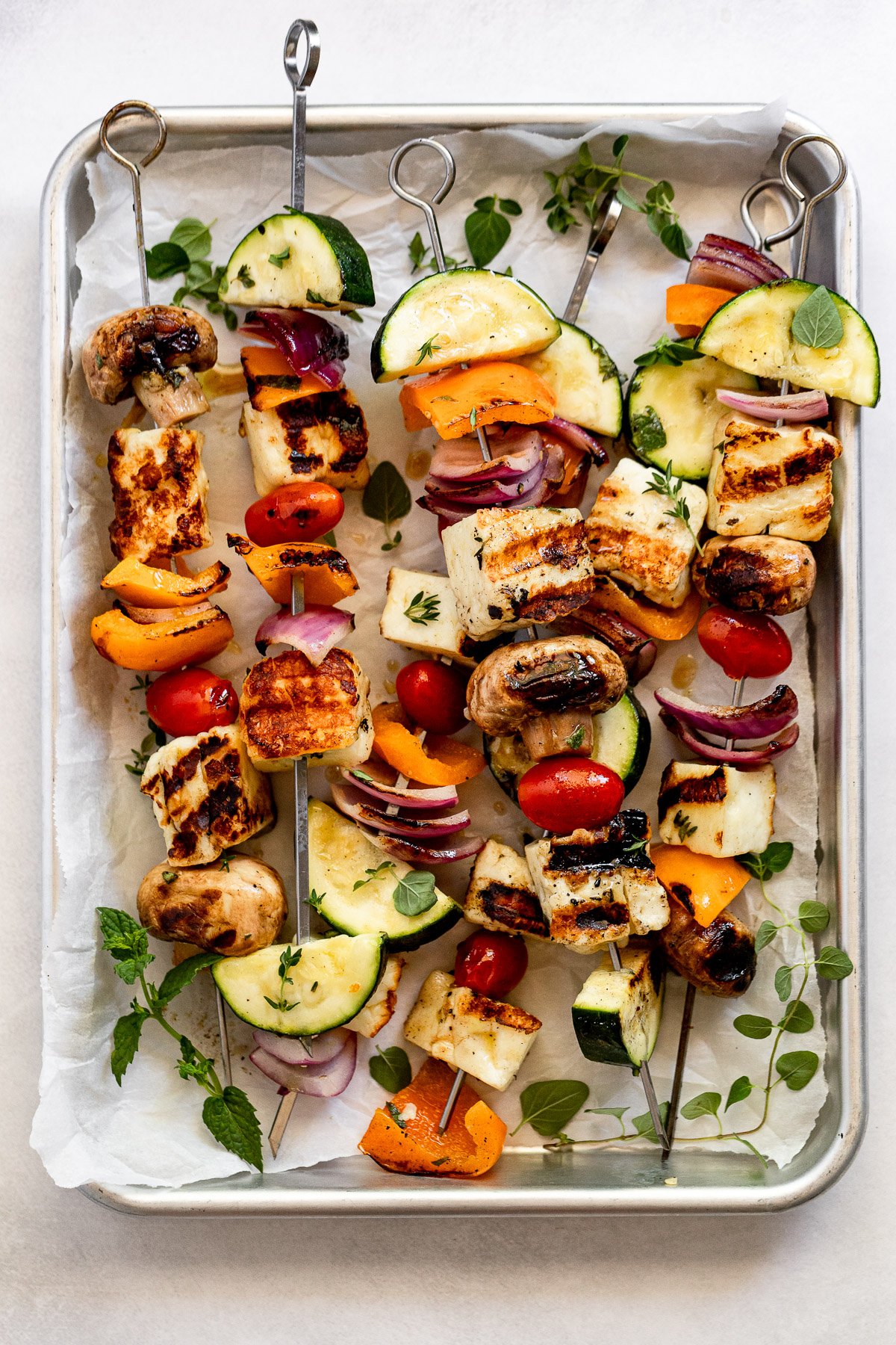 Grilled Halloumi Skewers Recipe