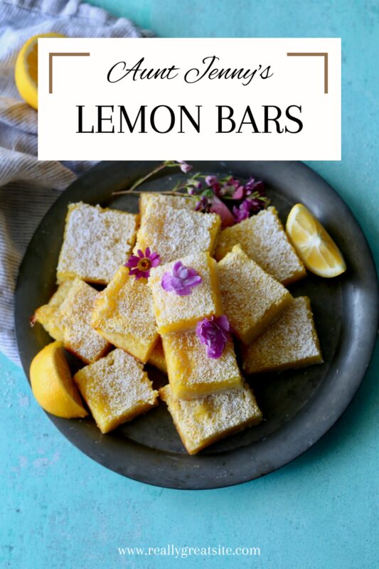 Great Aunt Jane's Lemon Bars Recipe