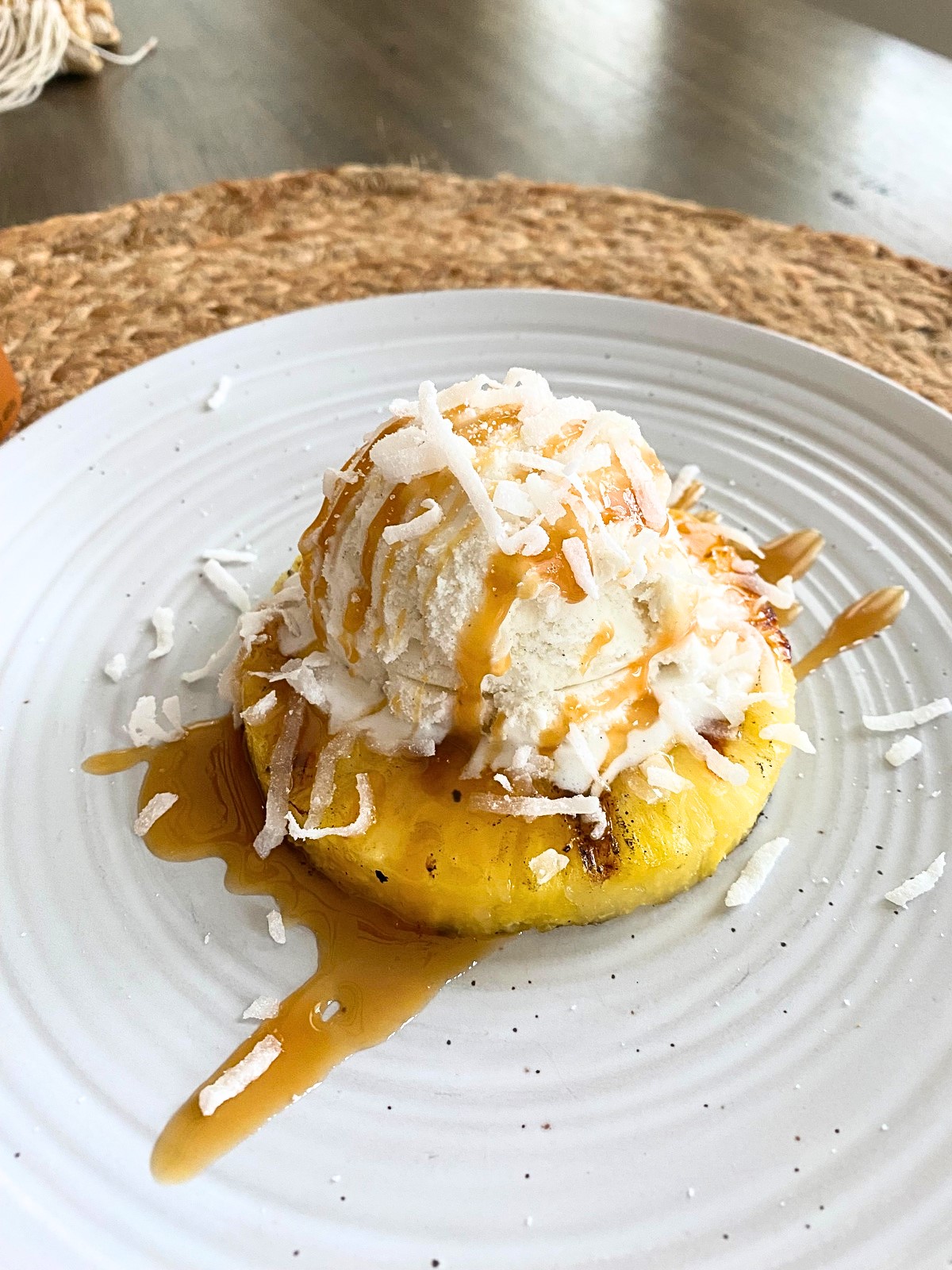 Grilled Pineapple with Coconut Ice Cream Recipe