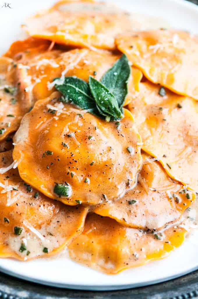 Butternut Squash Ravioli with Sage Brown Butter Sauce Recipe